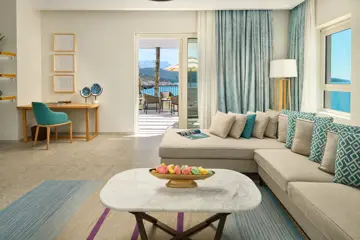 lustica bay penthouse living room