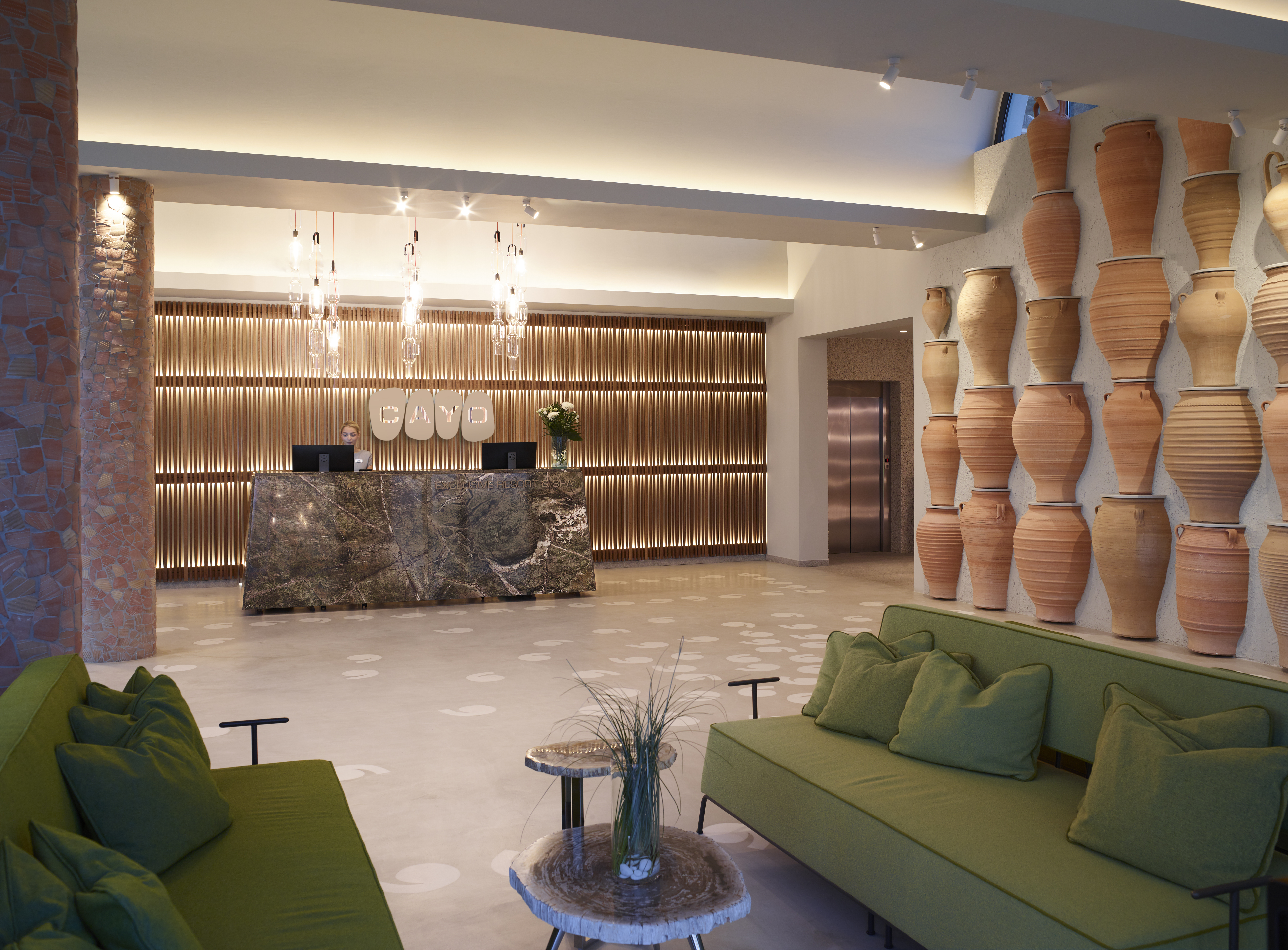 26 lobby reception cayo boutique resort kreta