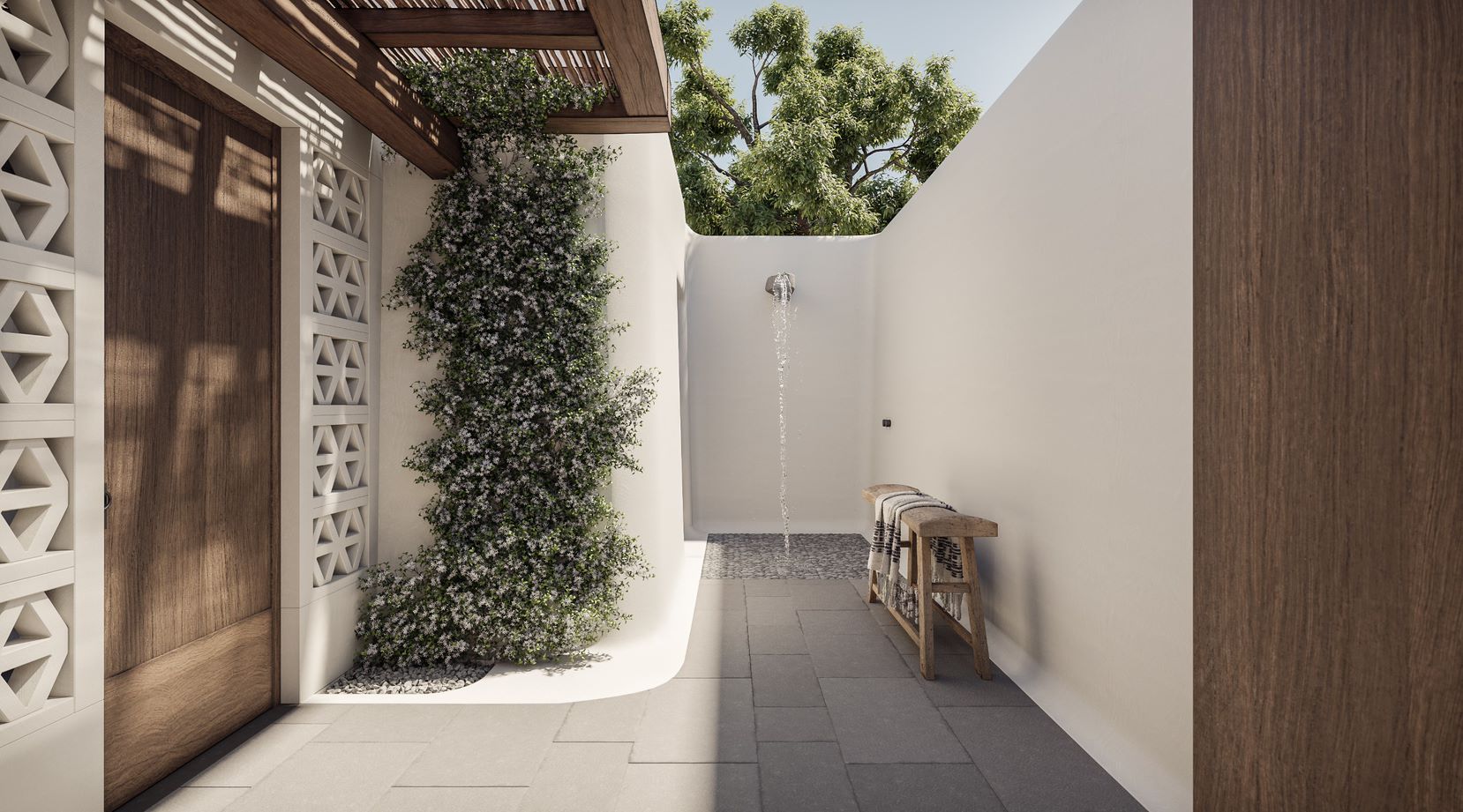 7 kalesma villa buiten douche