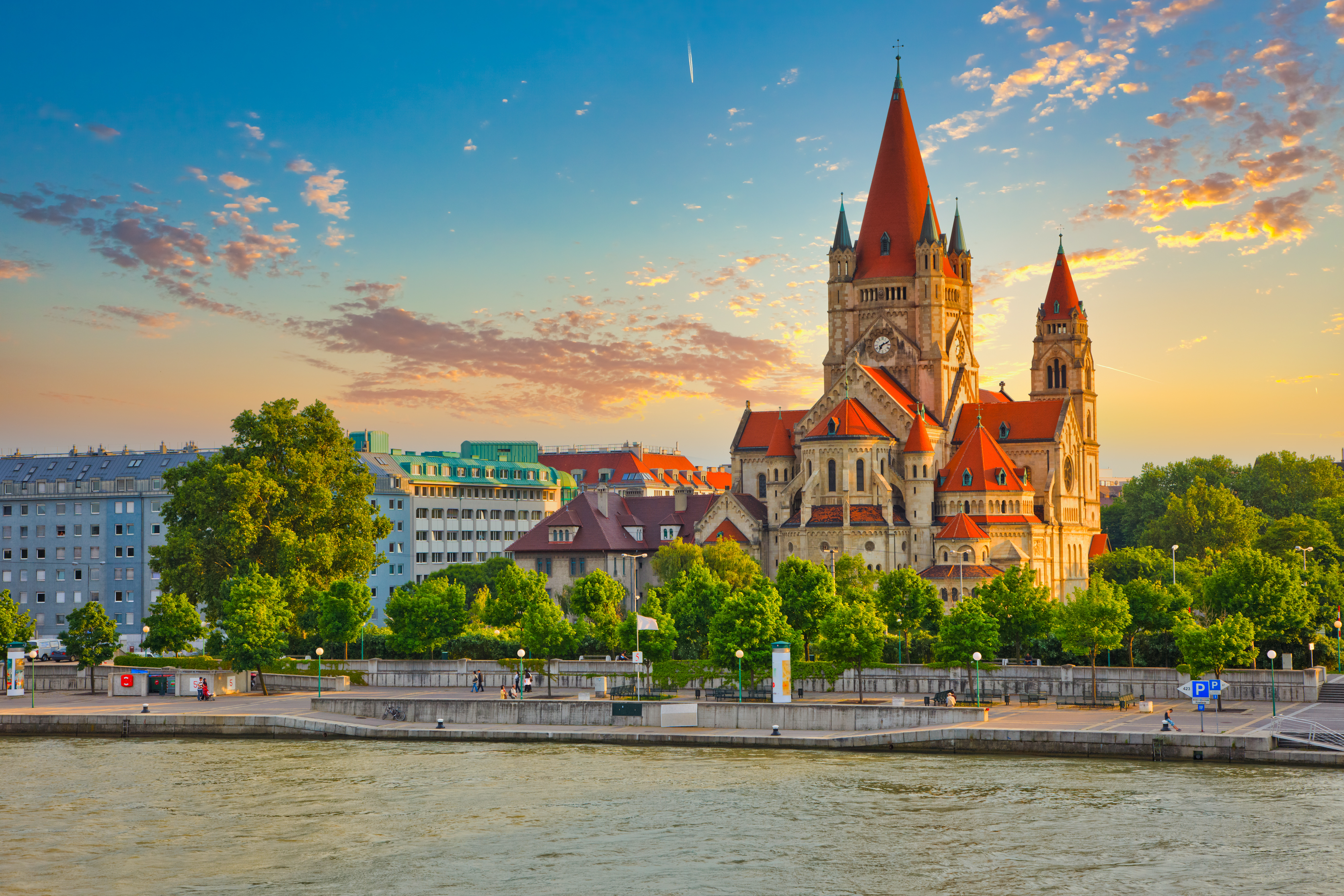 church heiliger franz of assisi at mexikoplatz vienna austria