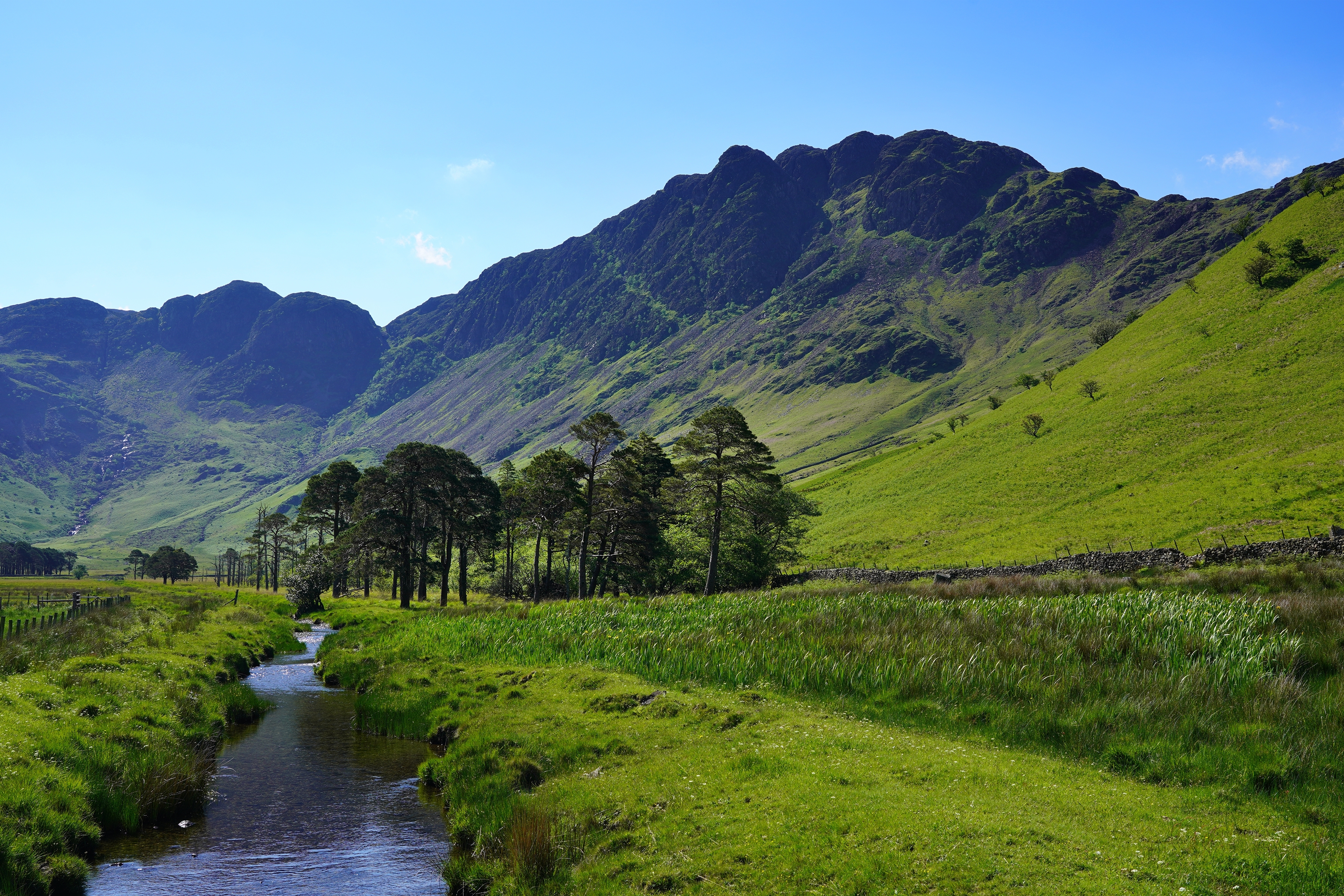 haystacks above the valley of warnscale near buttermere lake district uk