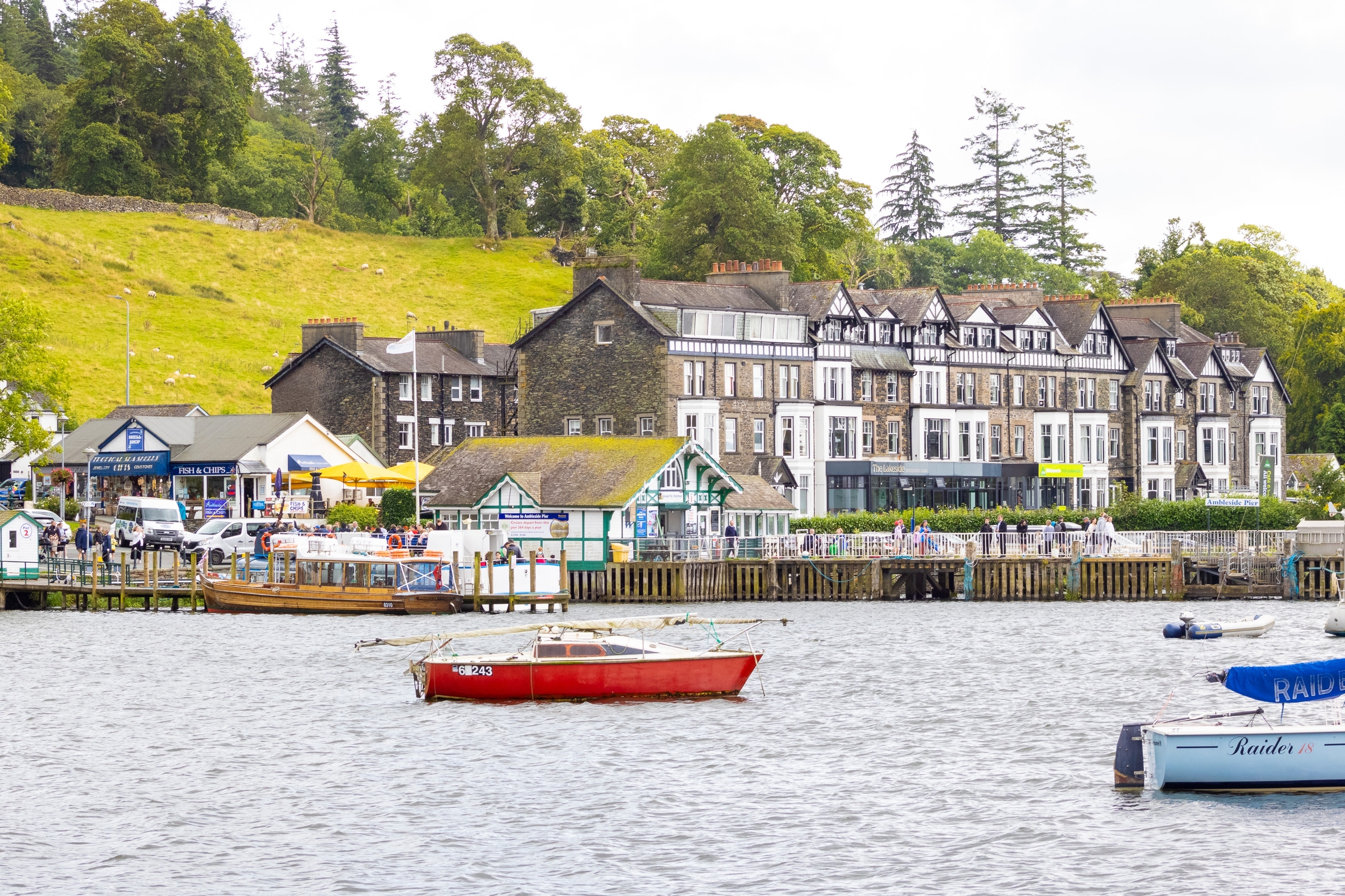 ambleside uk england august 9 2024 ambleside pier