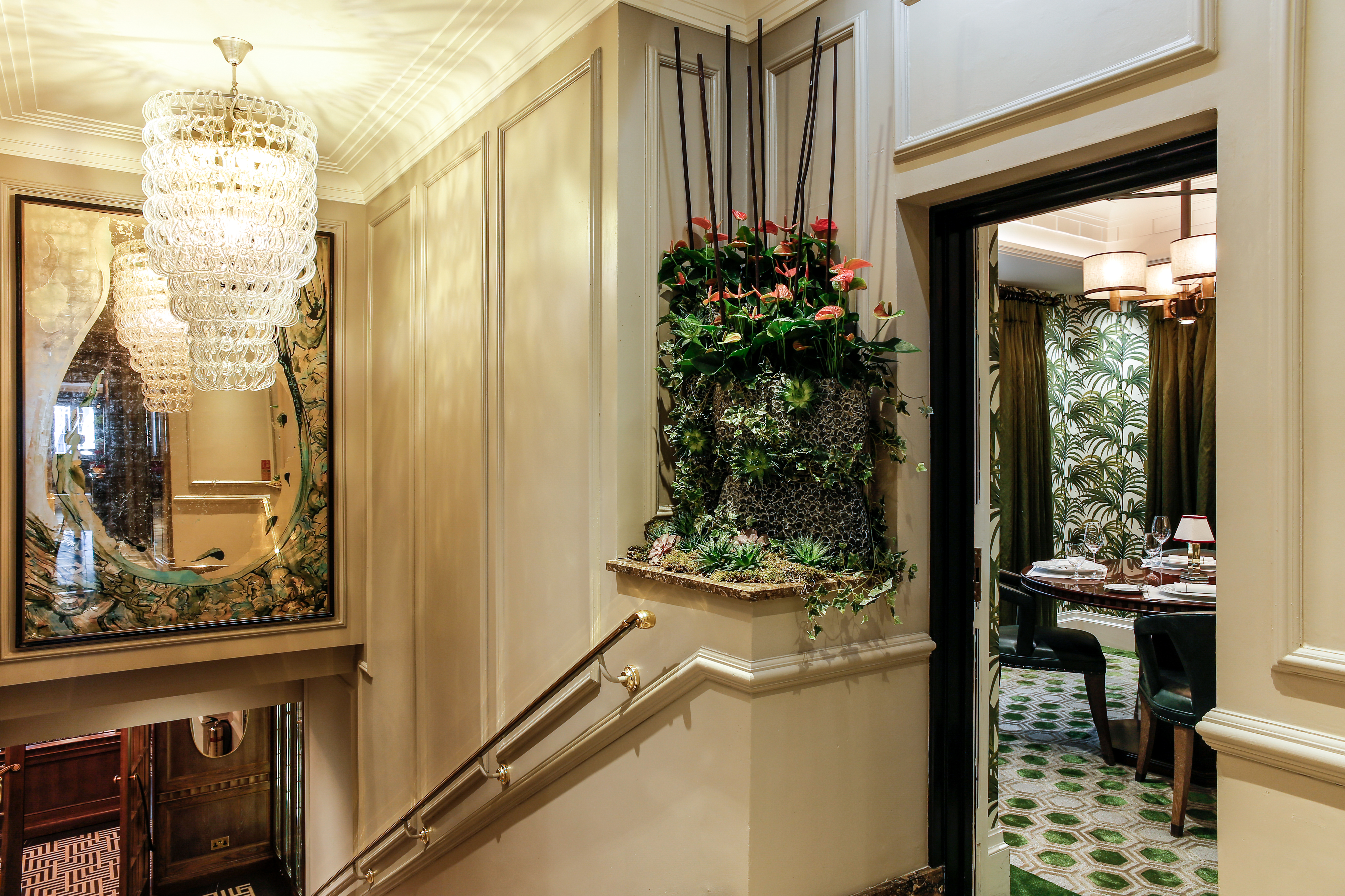 flemings mayfair stairs to ormer