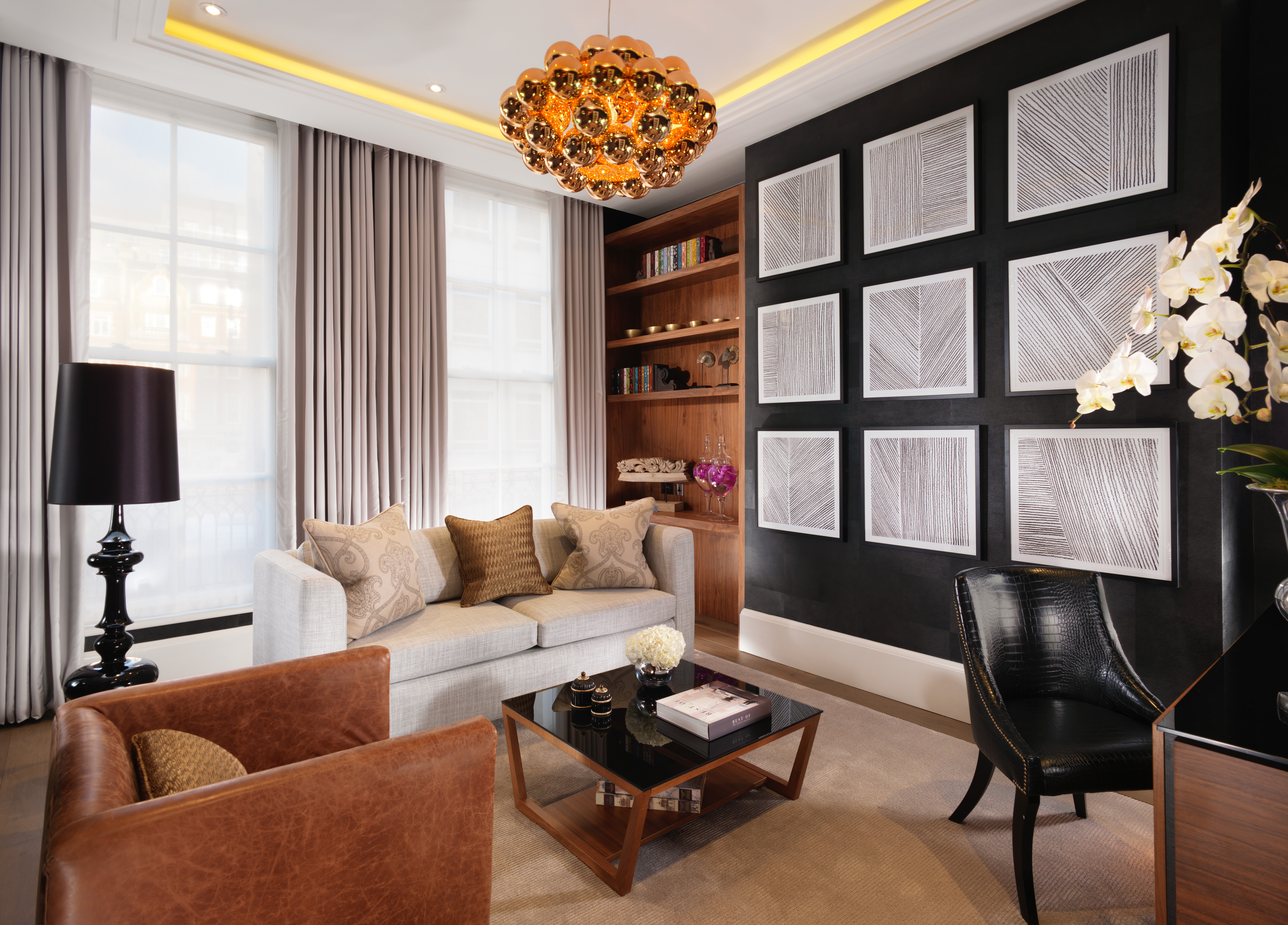 one bedroom suite living room