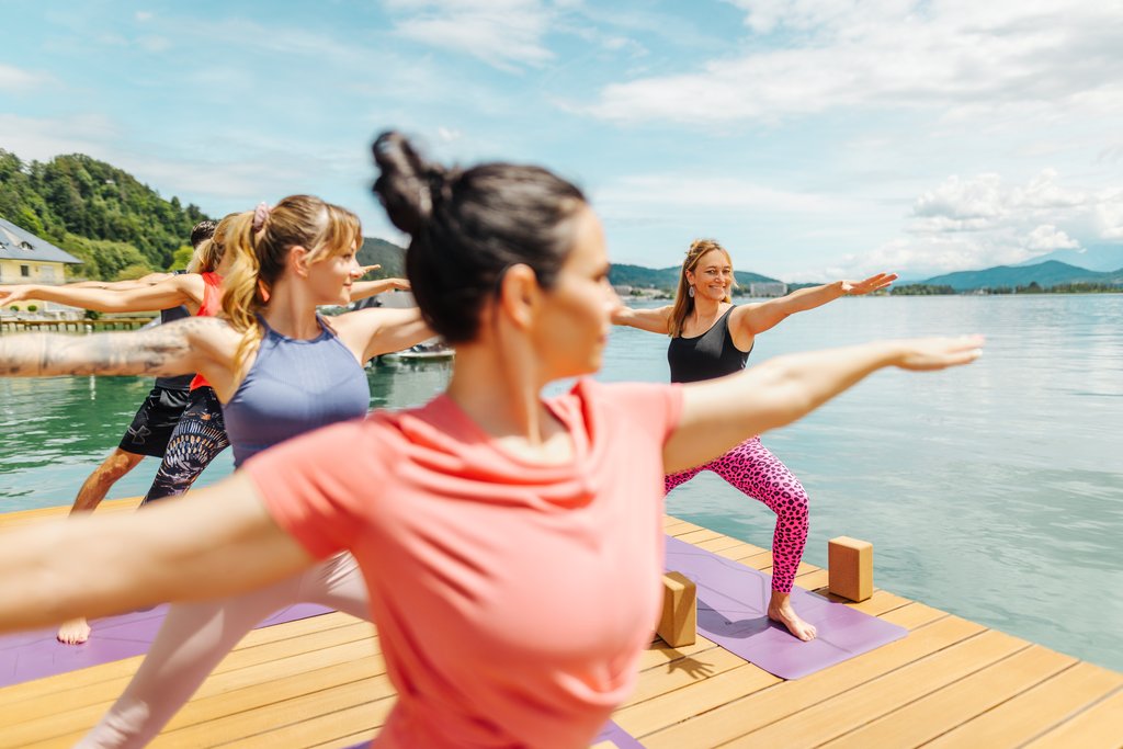 yoga on the dock