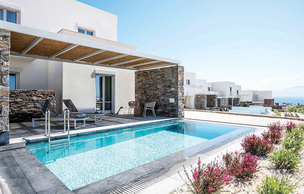 senses suite with private pool and sea view outside