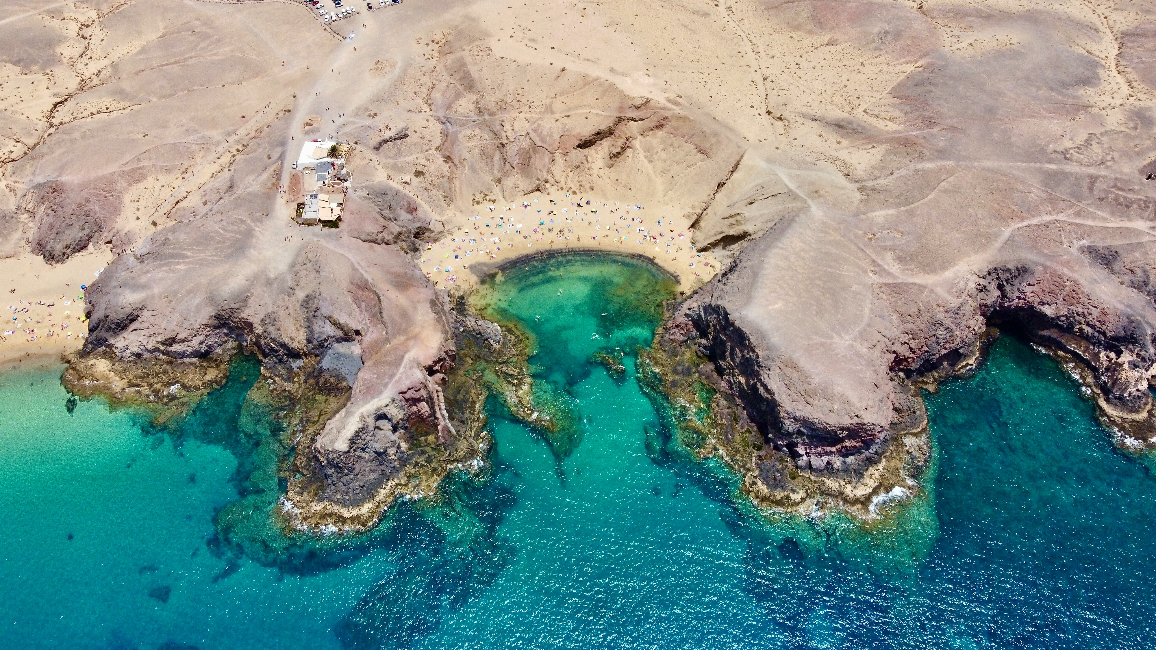 playa del papagayo air view