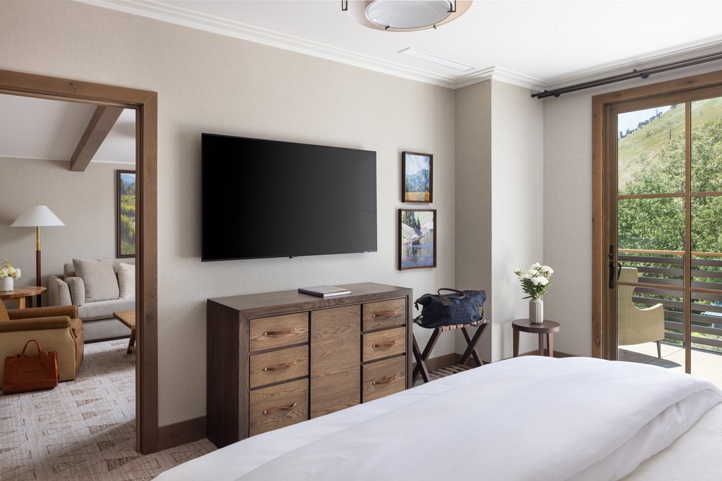 suite living room and bedroom