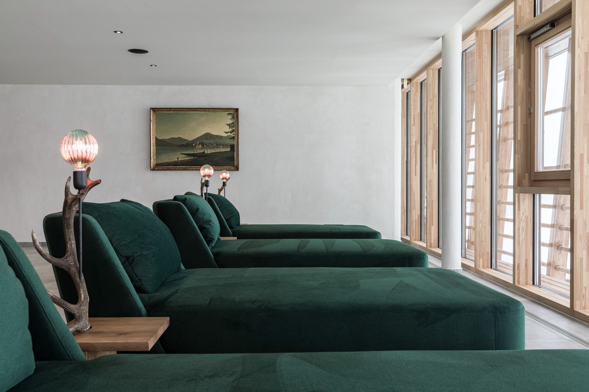 gut steinbag ontspanningsruimte met luxe inrichting caractere