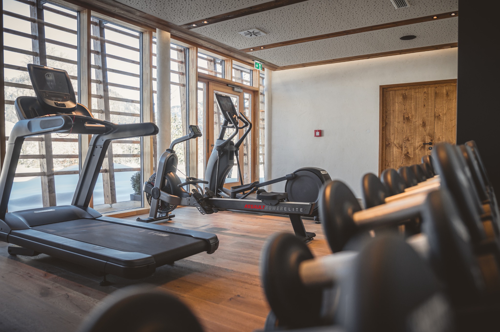 gut steinbag fitnessruimte met panoramisch zicht caractere