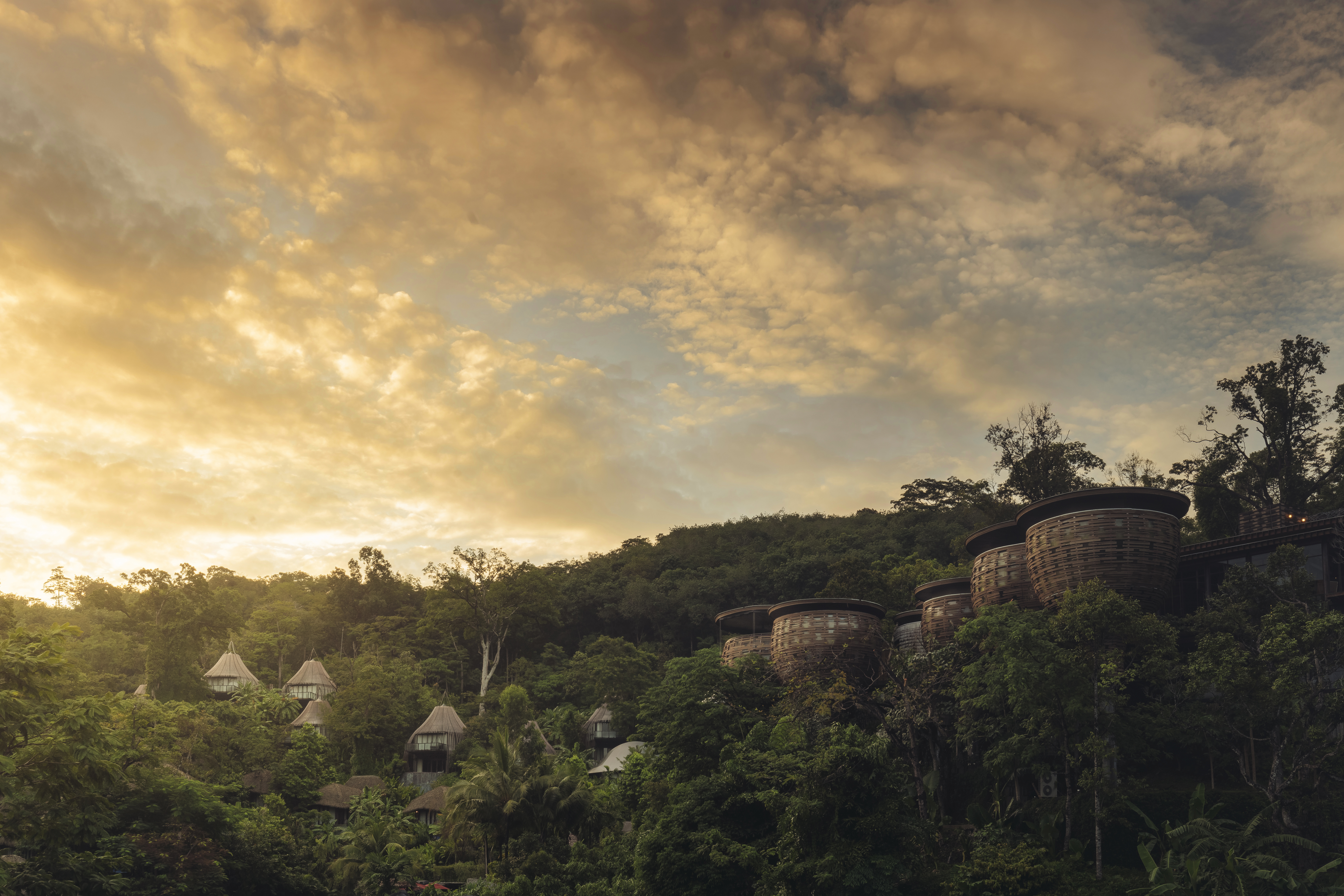 keemala resort overview at sunrise