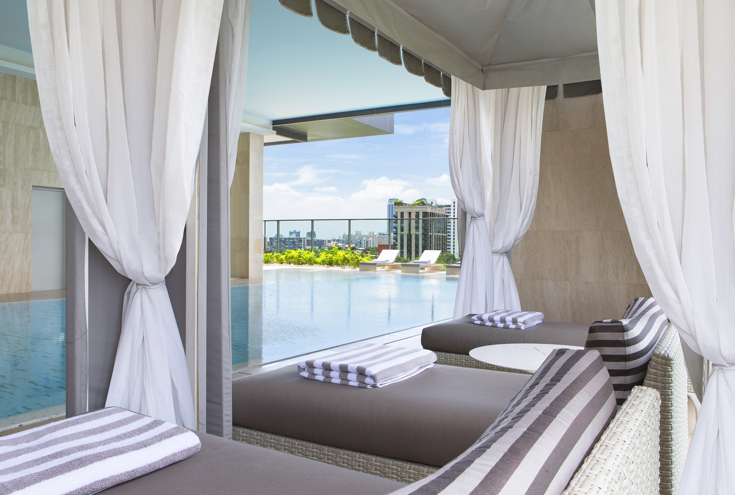 oriental residence bangkok pool and cabana