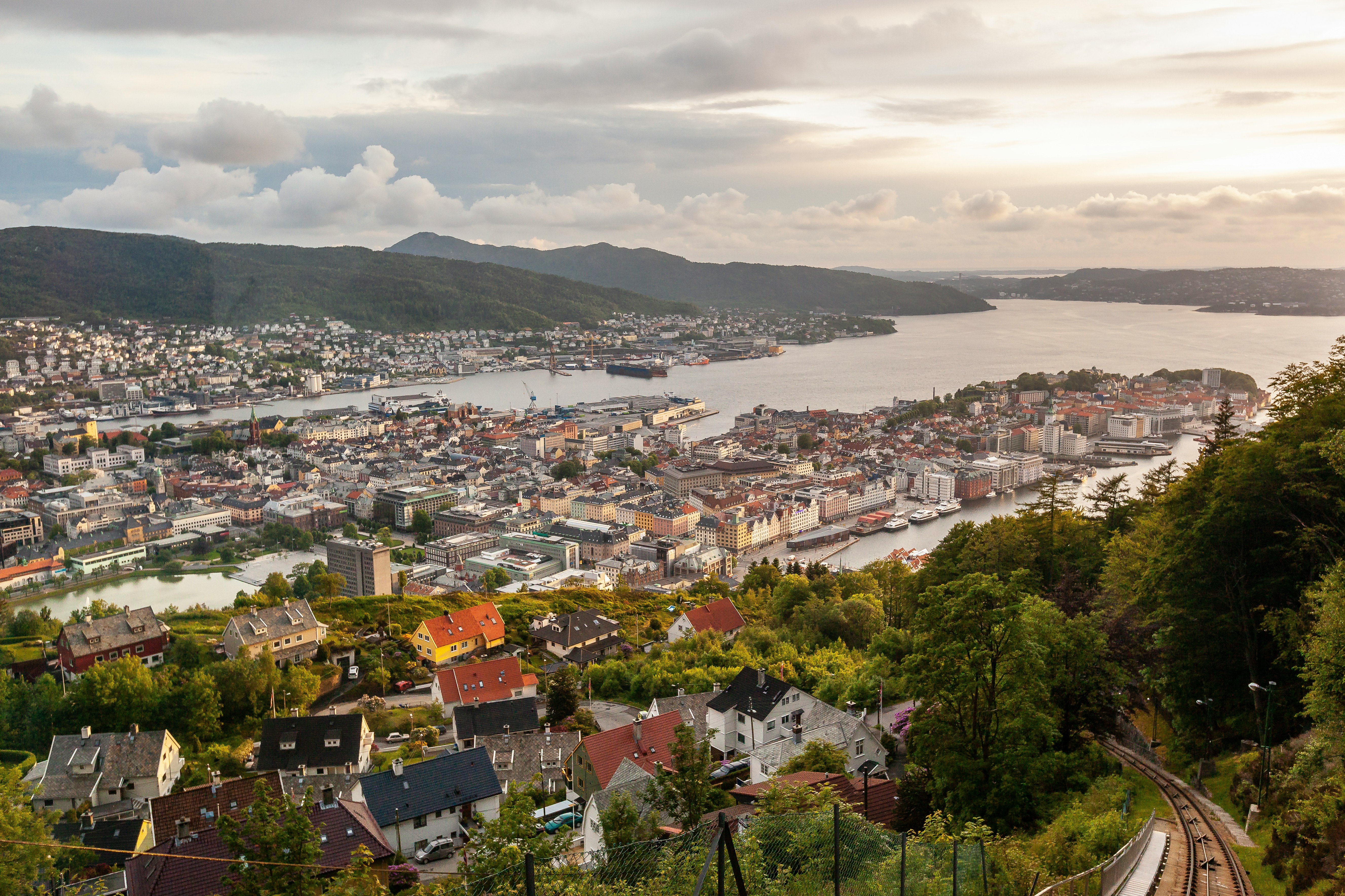 bergen luchtfoto