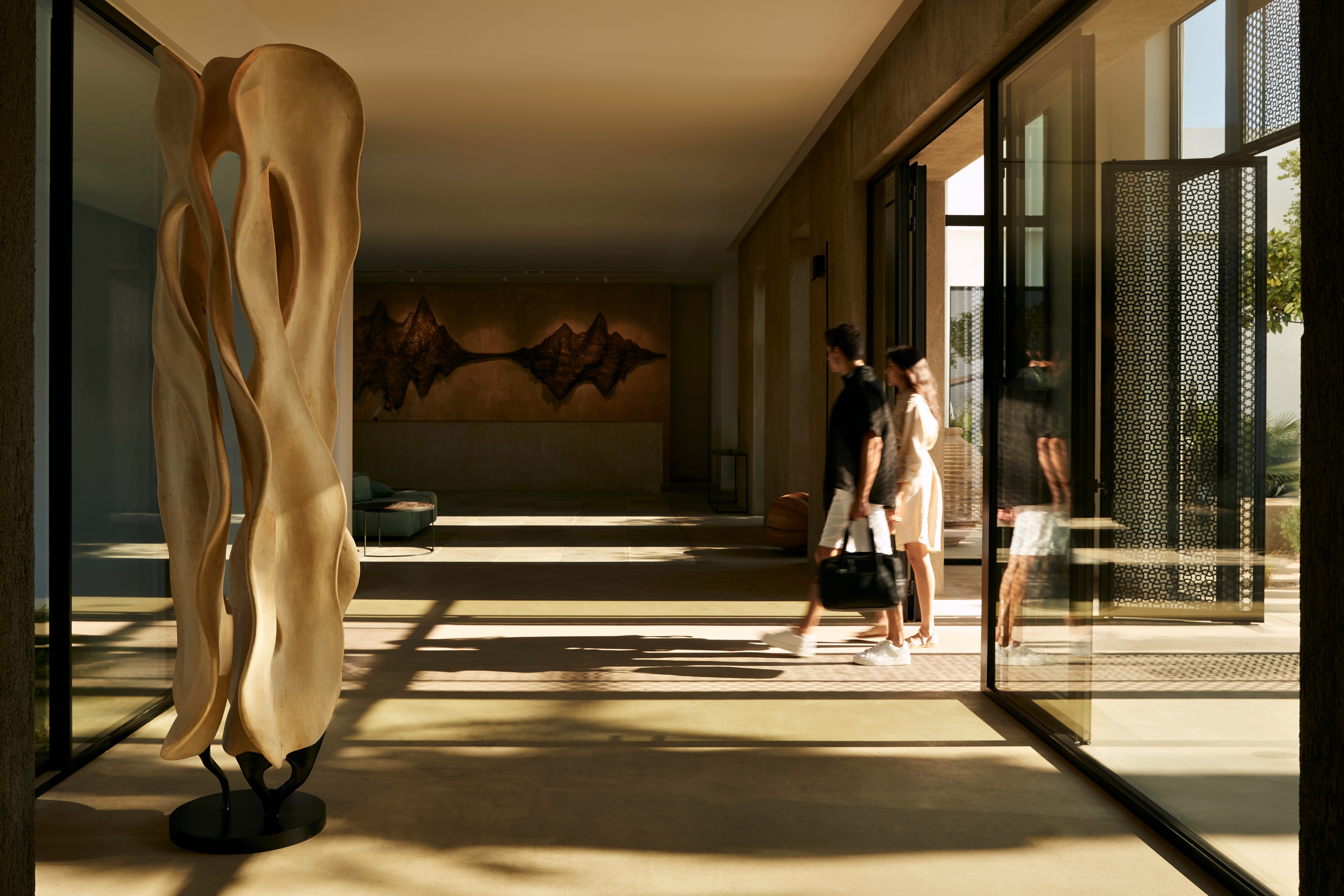 2 minos beach art hotel entrance