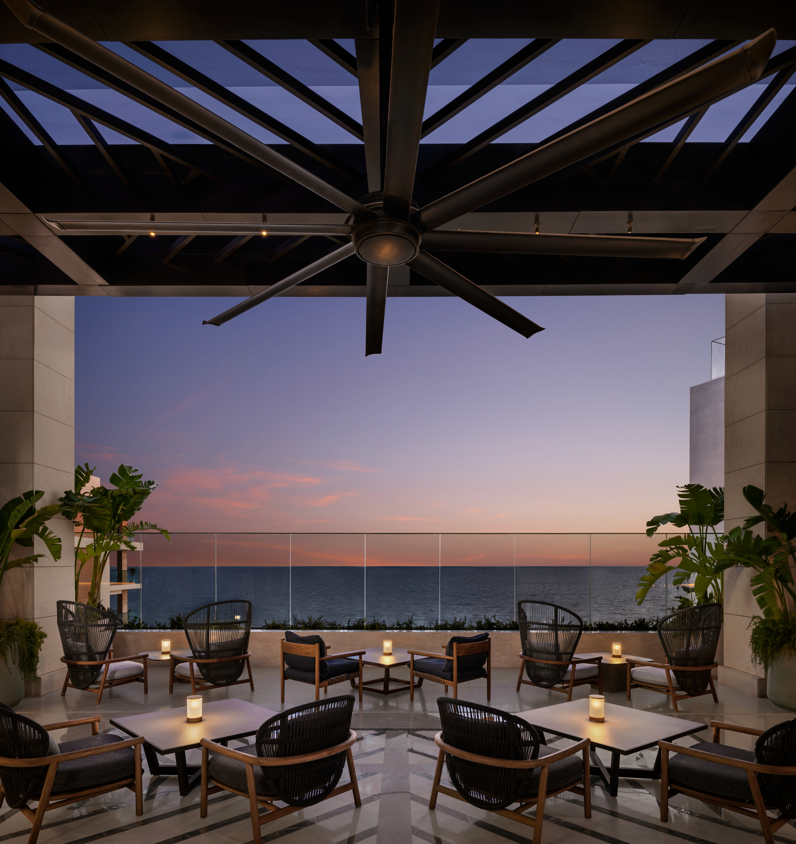 the rooftop bar