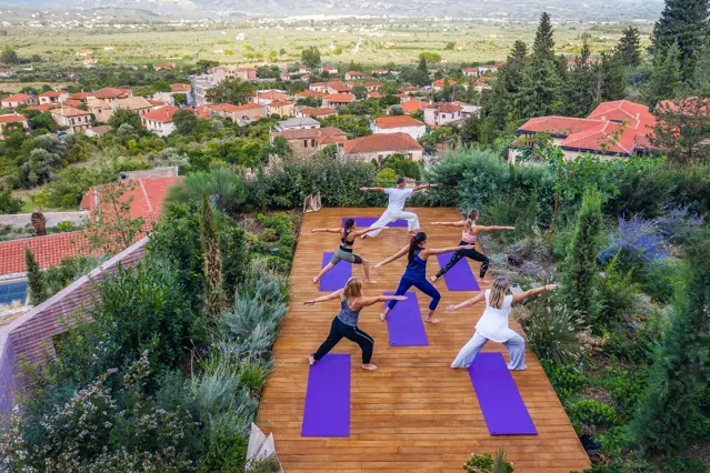 euphoria retreat outdoor yoga