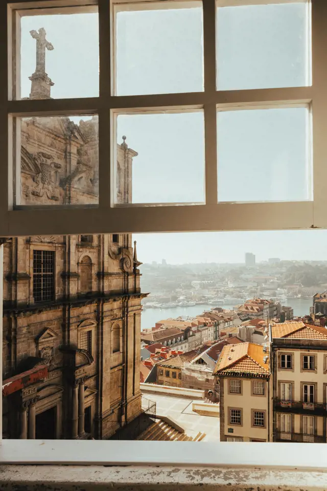 porto portugal uitzicht raam
